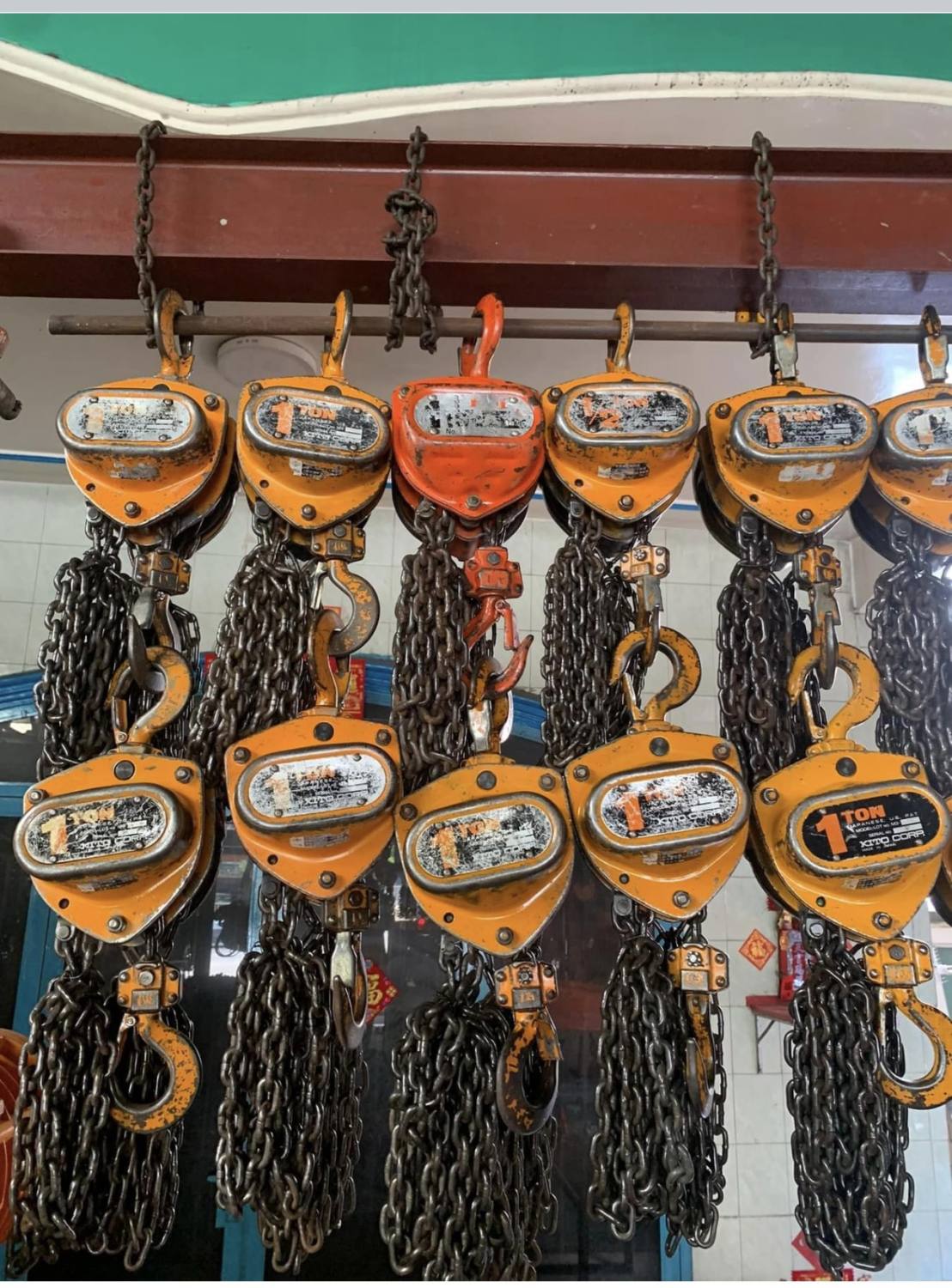 Palăng xích kéo tay hàng bãi nhật 1 tấn , 1,5 tấn , 2 tấn ,3 tấn, 5 tấn