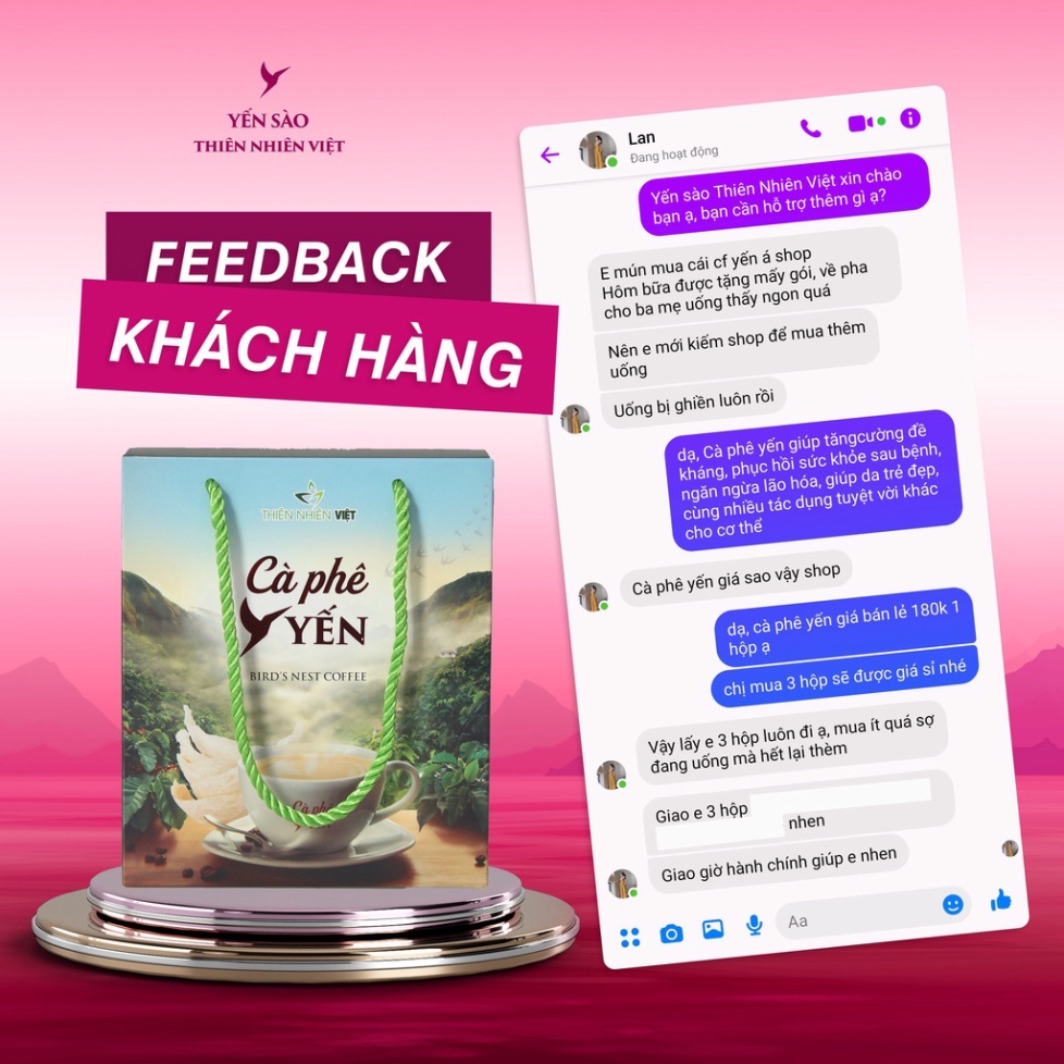 Cà Phê Yến Thiên Nhiên Việt - yensaotnv
