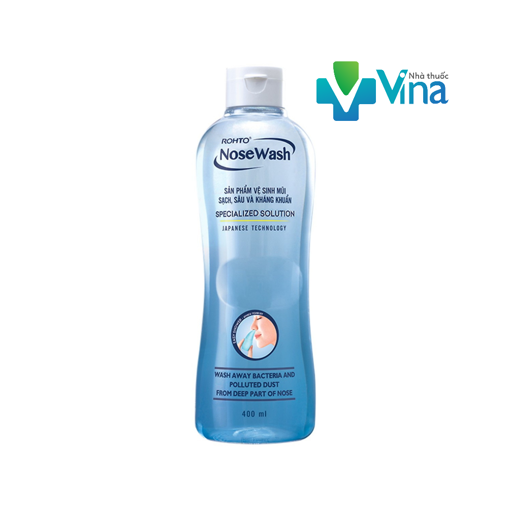 [HCM]Dung dịch vệ sinh mũi Rohto NoseWash (Bình thay thế) 400ml