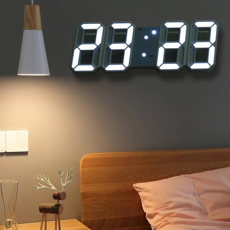 Đồng hồ LED treo tường 3D phong cách Hàn Quốc | Lazada.vn