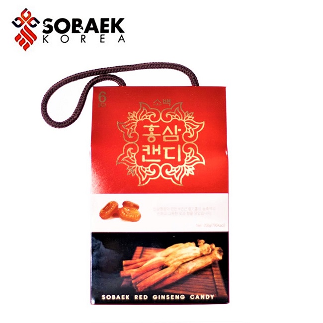 Kẹo hồng sâm cao cấp sobaek hàn quốc hộp giấy 200g