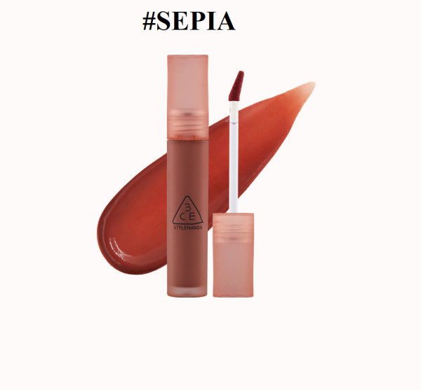 son 3CE blur water tint mã #SEPIA (màu đỏ nâu gạch) giá rẻ