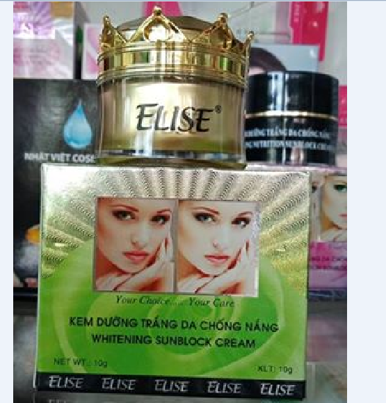 KEM ELISE DƯỠNG TRẮNG DA, CHỐNG NẮNG 10G