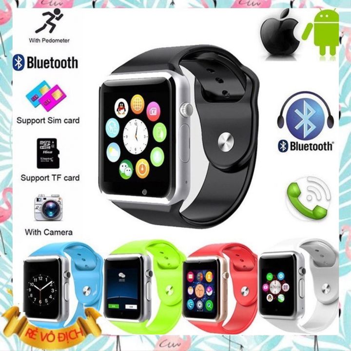 Đồng hồ thông minh A1 Plus phiên bản mới 2021 có Tiếng Việt. Đầy đủ tính năng nghe gọi nhắn tin vào mạng lướt web nghe nhạc sử dụng như điện thoại. Bảo hành 12 tháng