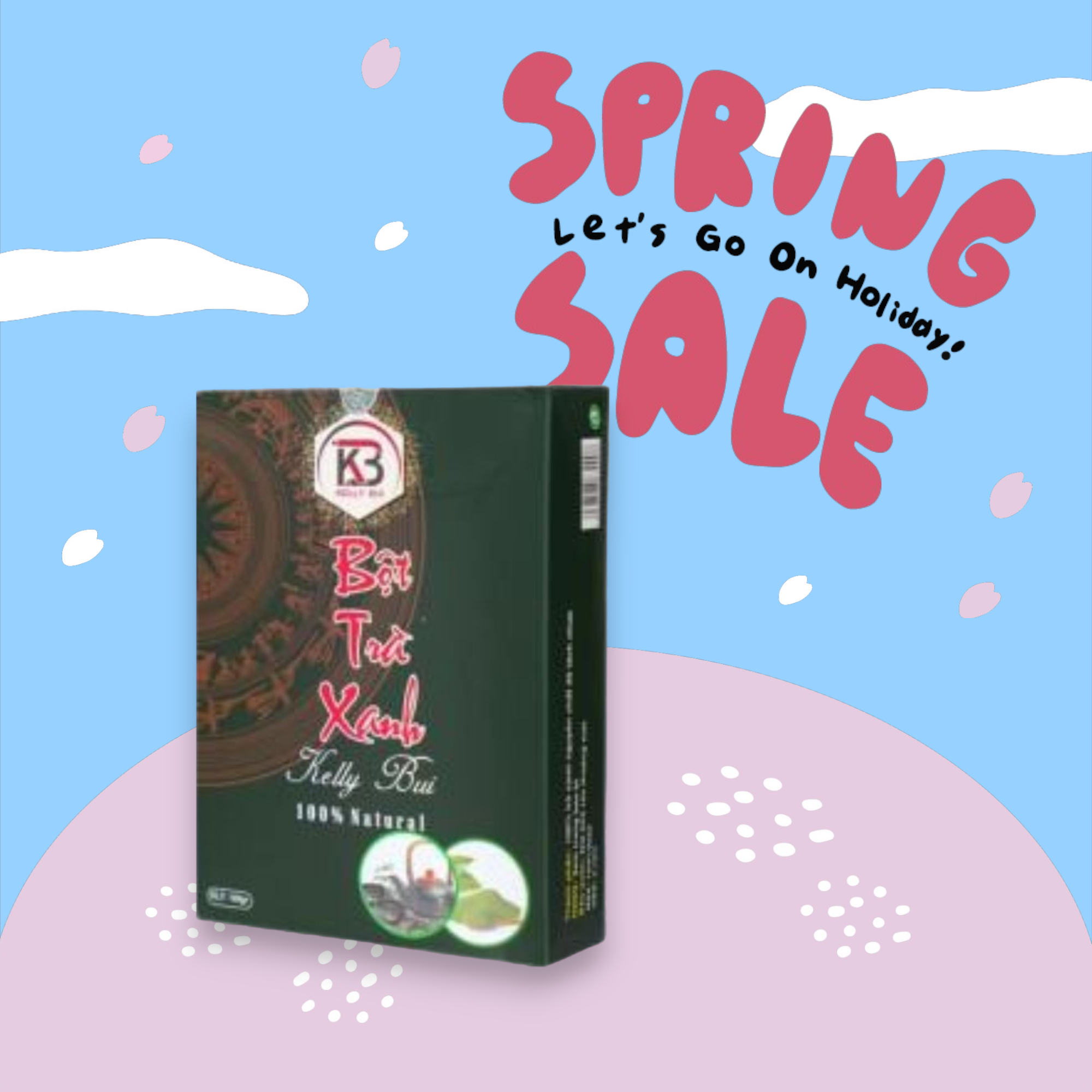 Bột Trà Xanh Kelly Bùi 100gr Trà Xanh