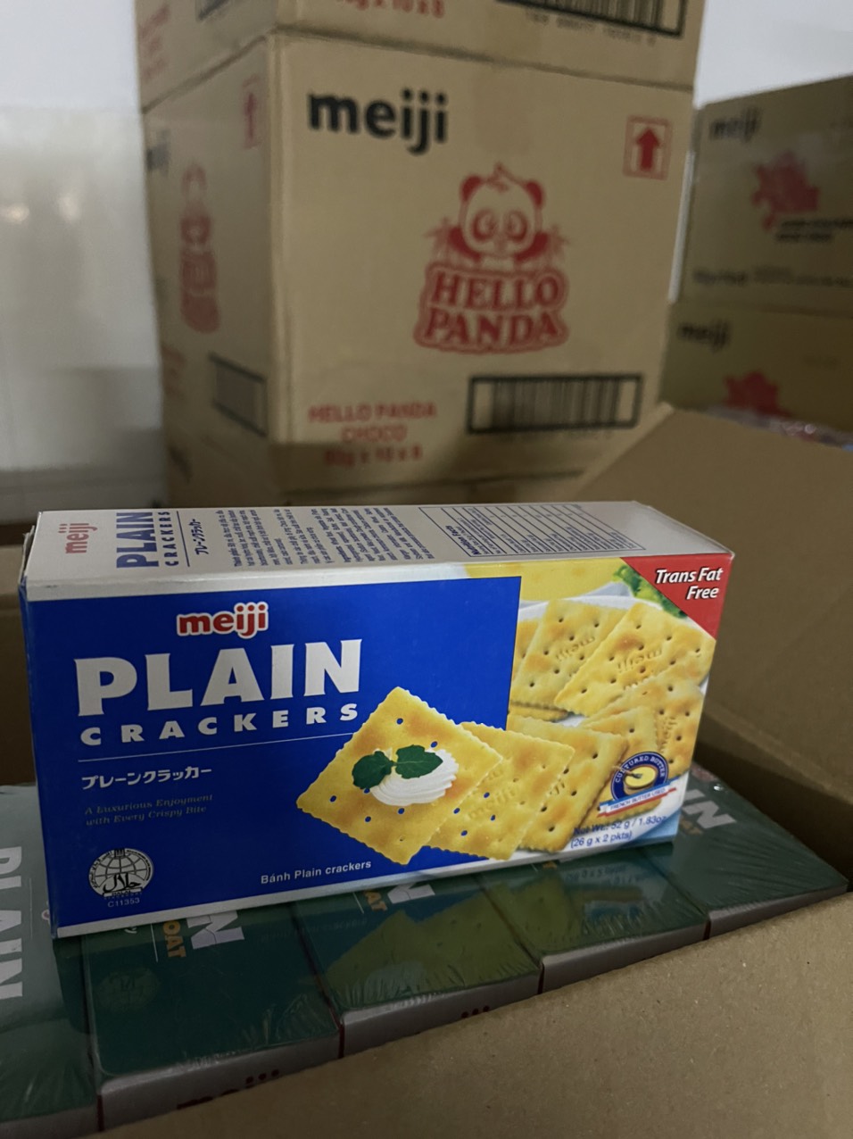 Bánh Meiji Plain Cracker hộp 104g