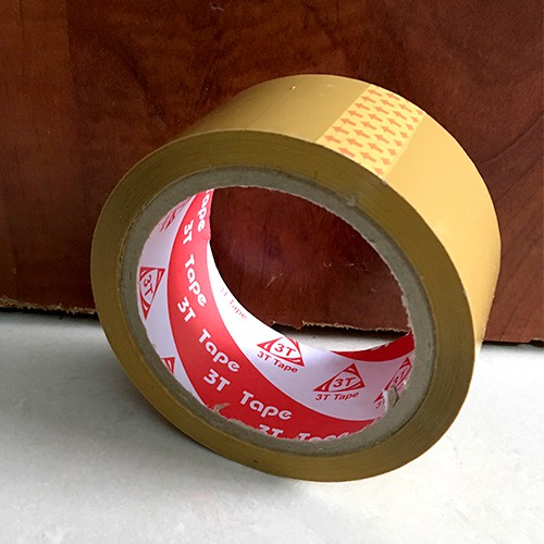 200g Cuộn Băng keo Vàng 100Y - Ảnh Thật