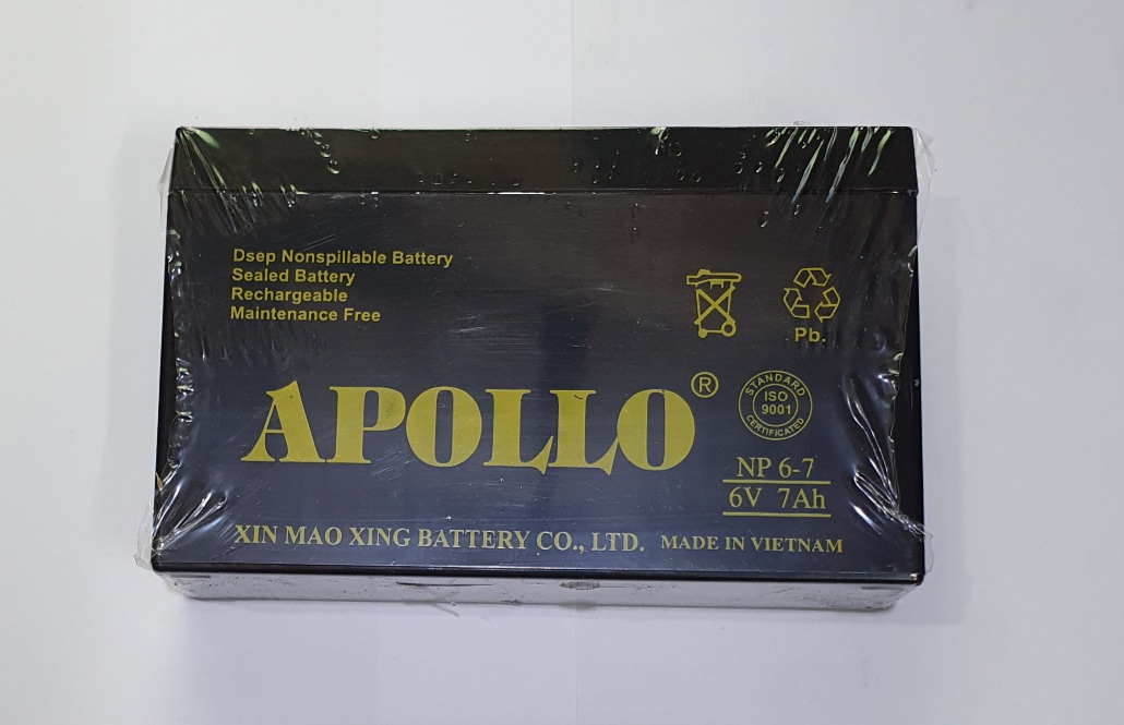 Ắc Quy Khô Apollo 6V 7AH - NP 6-7