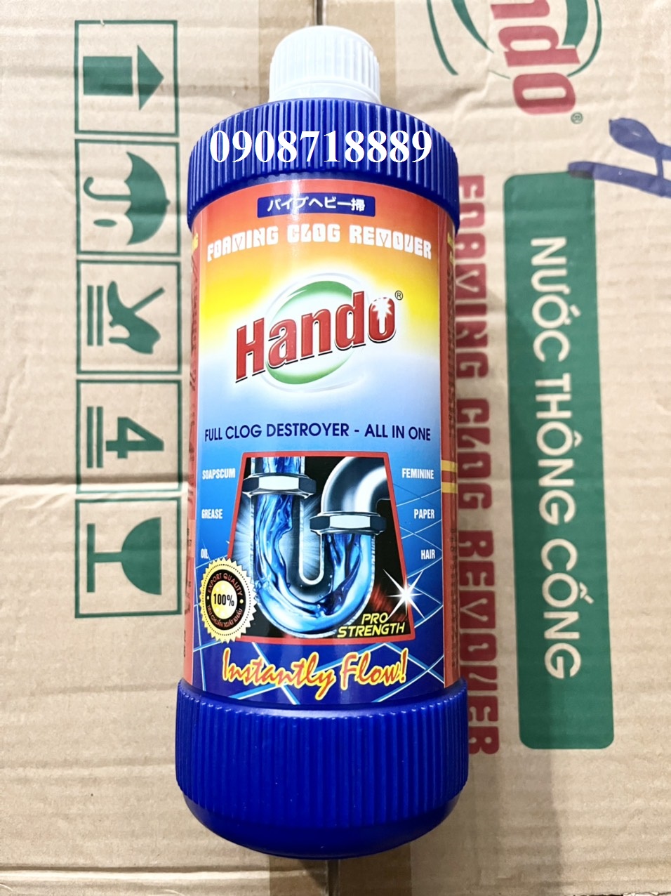 Nước thông cống Hando chai 1 lít PNS788