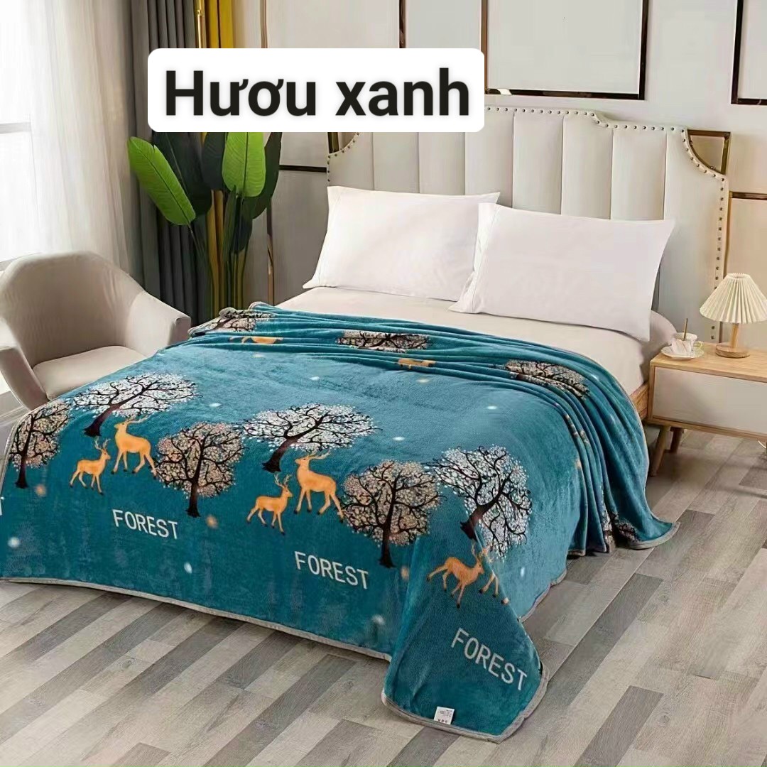 Chăn mền, chăn nhung tuyết sữa giao màu ngẫu nhiên