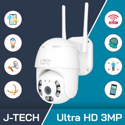 Camera ip wifi thông minh j-tech hd6715c 3.0mp