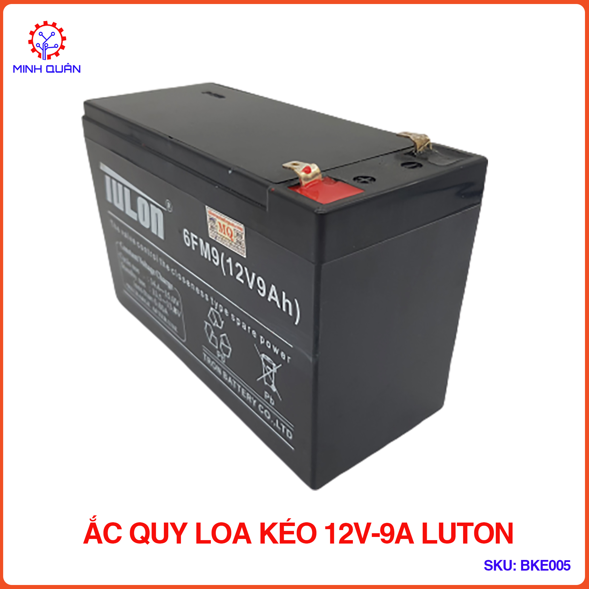 Ắc Quy Loa Kéo 12V-9A LUTON