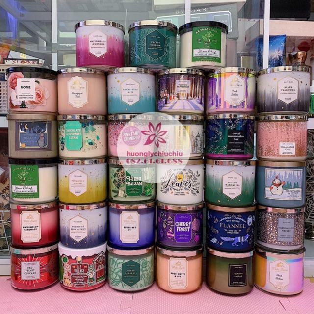Nến thơm Bath and Body works 3 bấc 411g mẫu mới
