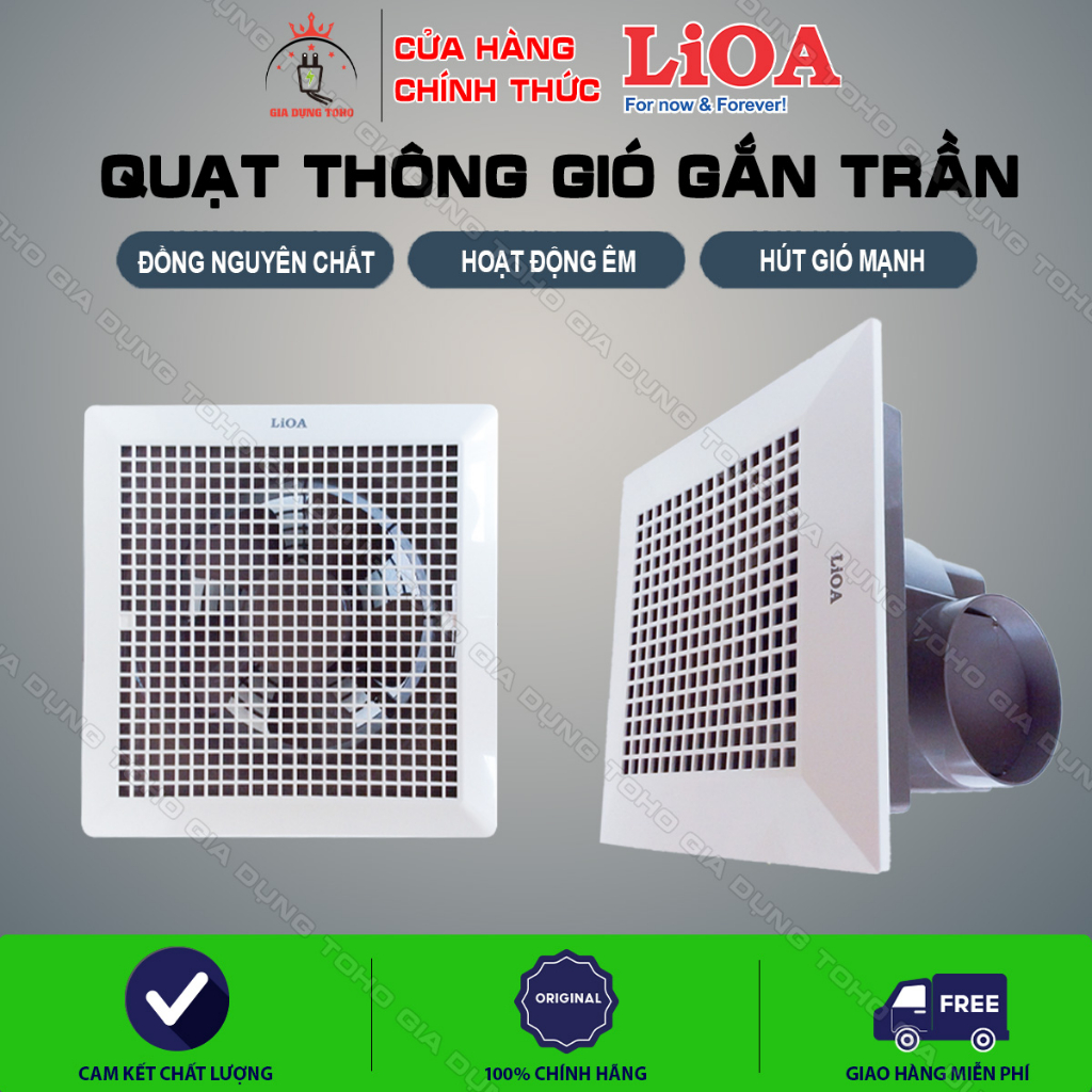 Quạt Hút Thông Gió Gắn Trần LiOA. Model: EVF24CU7