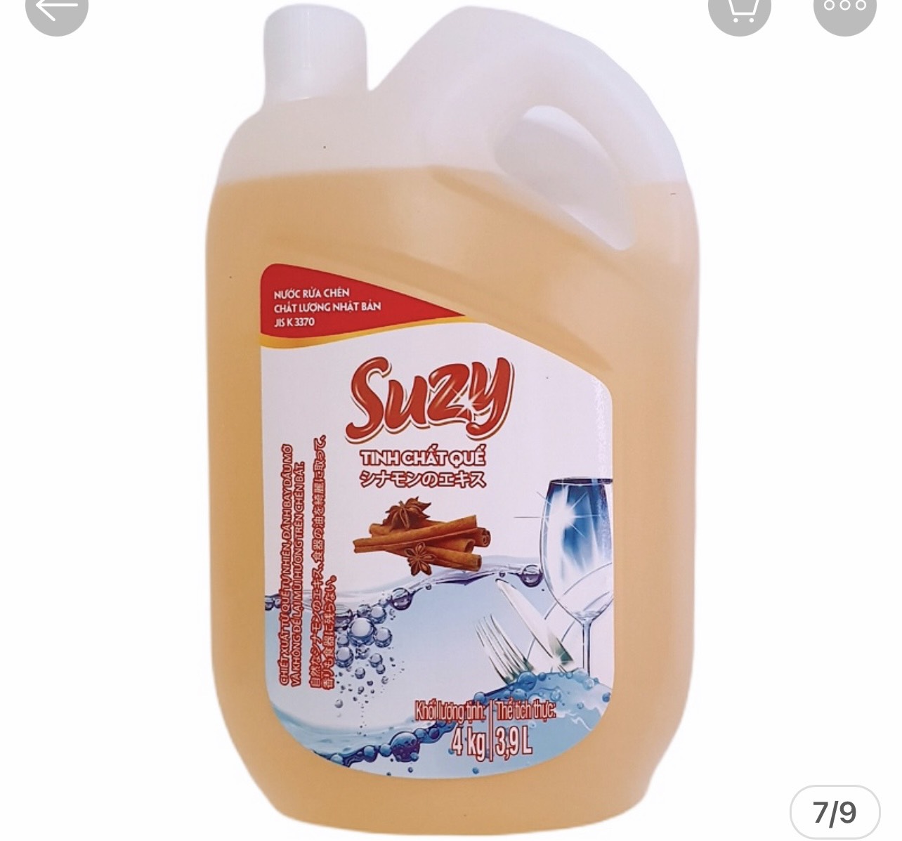 Nước rửa bát quế suzy