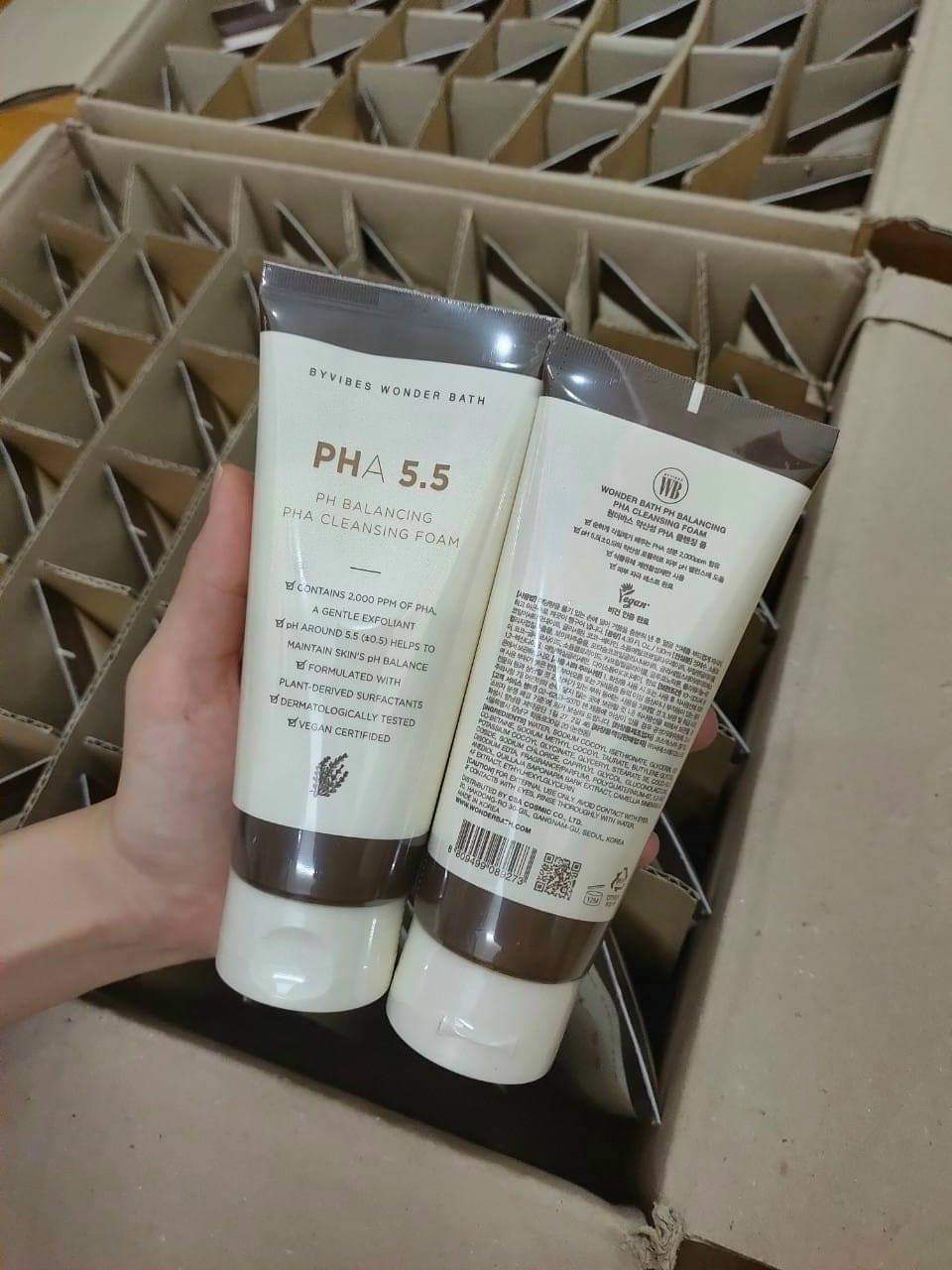Sữa Rửa Mặt BYVIBES WONDER bath PHA 5.5 130ml (MẪU MỚI, KHÔNG HỘP)