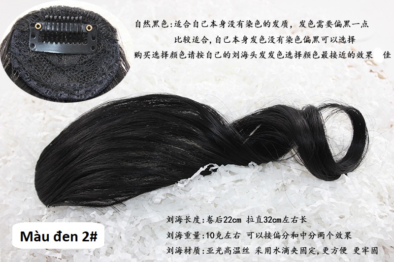 Tóc mái xoăn dài 2 bên M13, tóc giả nữ Sỉ 30k/1 cặp