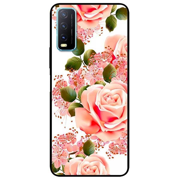 Ốp Lưng Dành Cho Vivo Y20 - Y20s - Y12s - Hoa Hồng Nhạt