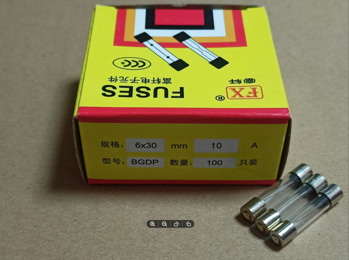 Cầu Chì 10A 250V 6x30mm (Hộp 100 chiếc)