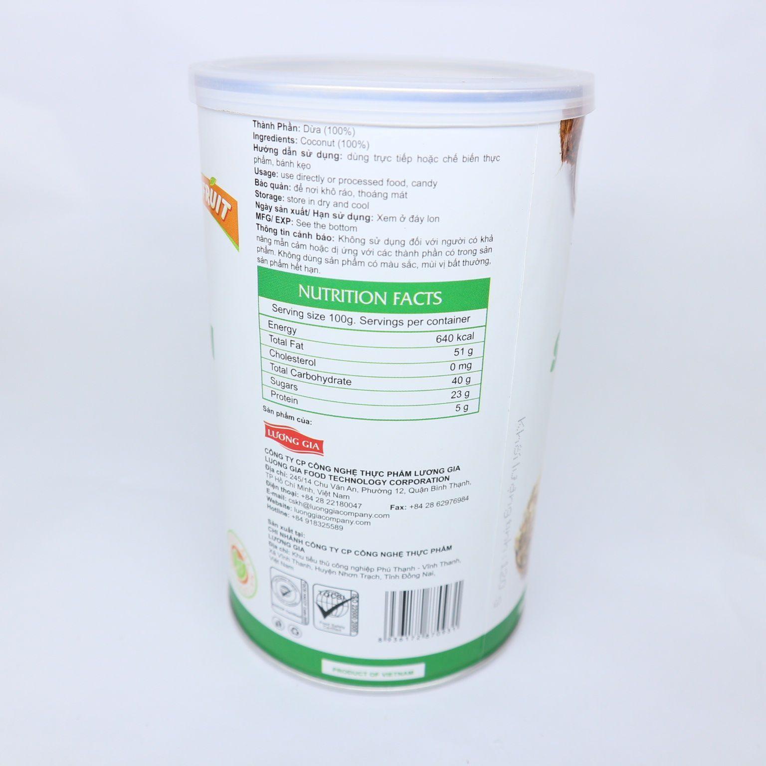 Dừa Sấy Giòn Lương Gia - 120gr