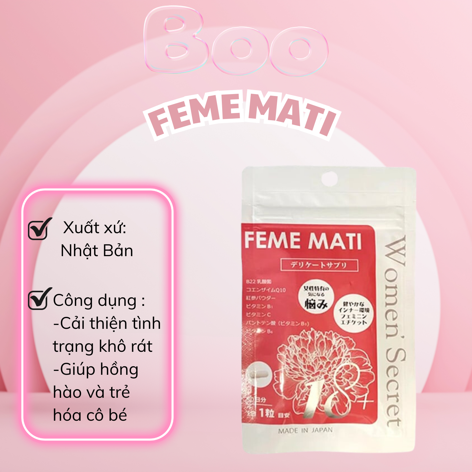 Viên feme mati 30 vien - mẫu mới