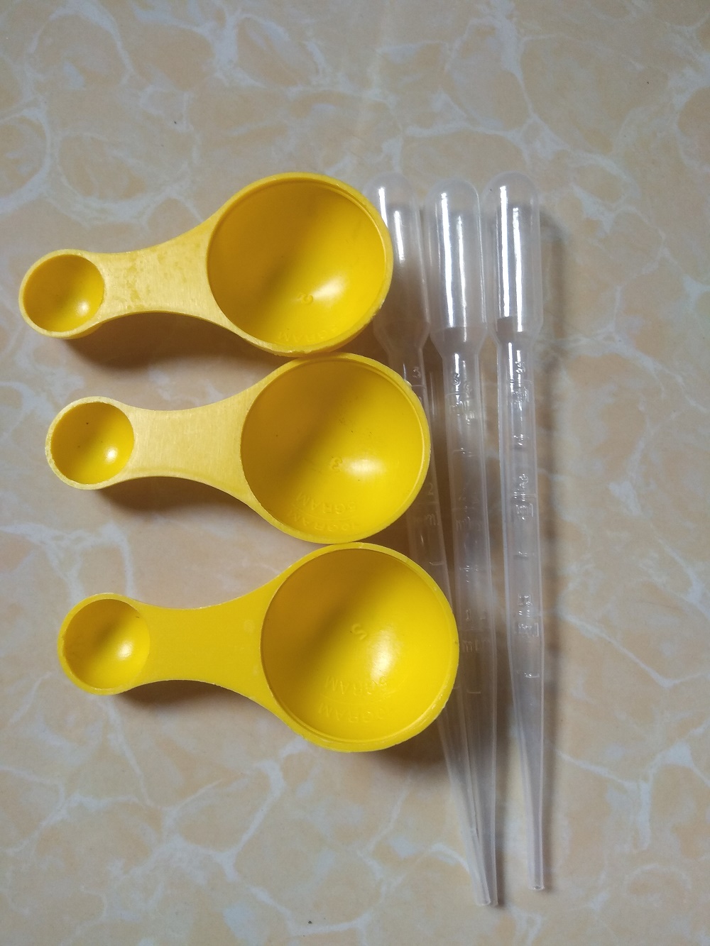 Bộ đo mức phân bón - 3 muỗng và 3 ống