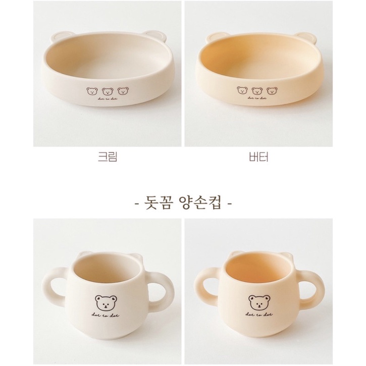 🐻 Set ăn dặm silicon cao cấp Gấu Dottodot x Bluemama