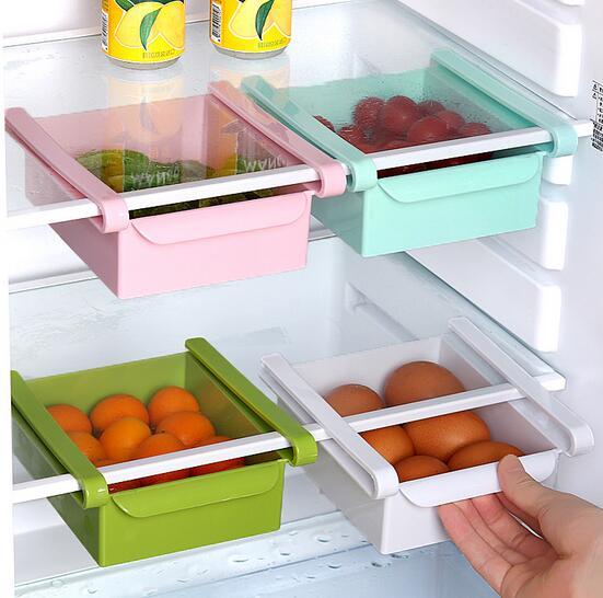 Bộ 3 Khay kéo để tủ lạnh đựng đồ thông minh