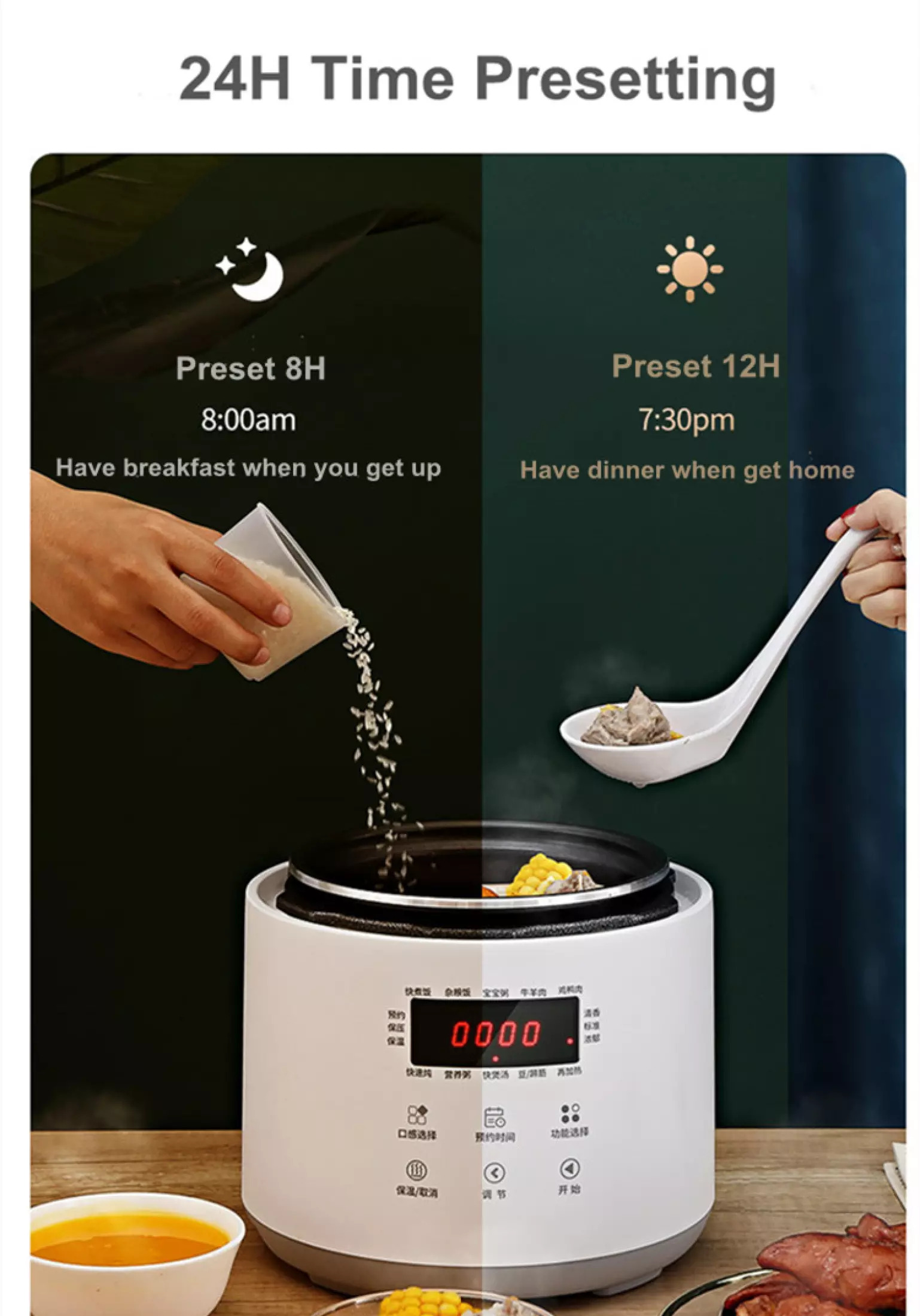 Nồi cơm áp suất mini - nấu cháo, nấu cơm siêu mềm AS-M02