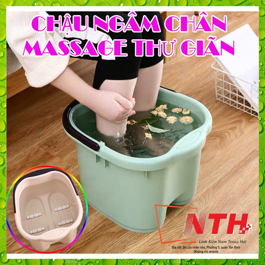 Chậu ngâm chân massage thư giãn