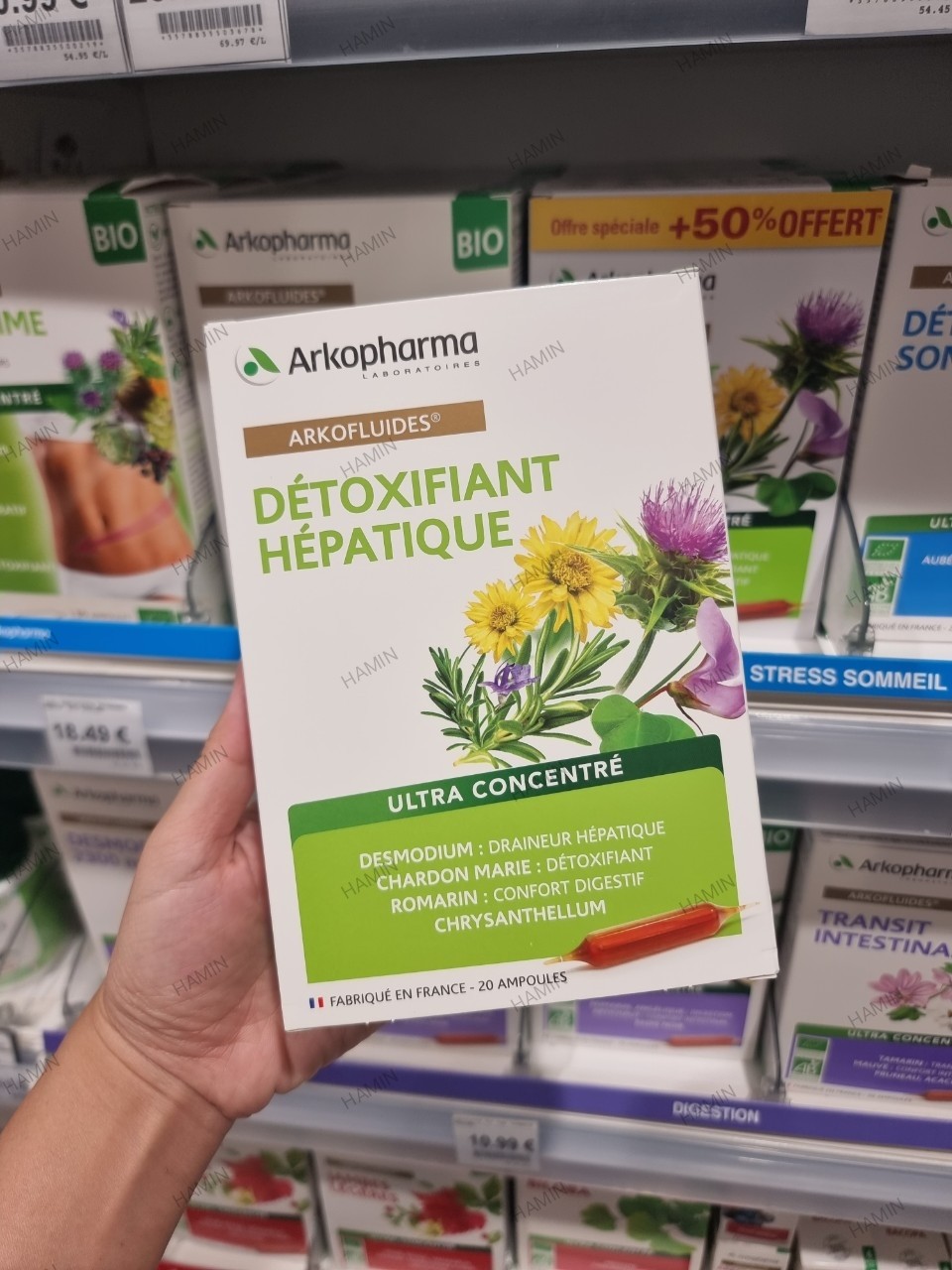 Thải độc gan Detox Arkopharma Detoxifiant Hepatique
