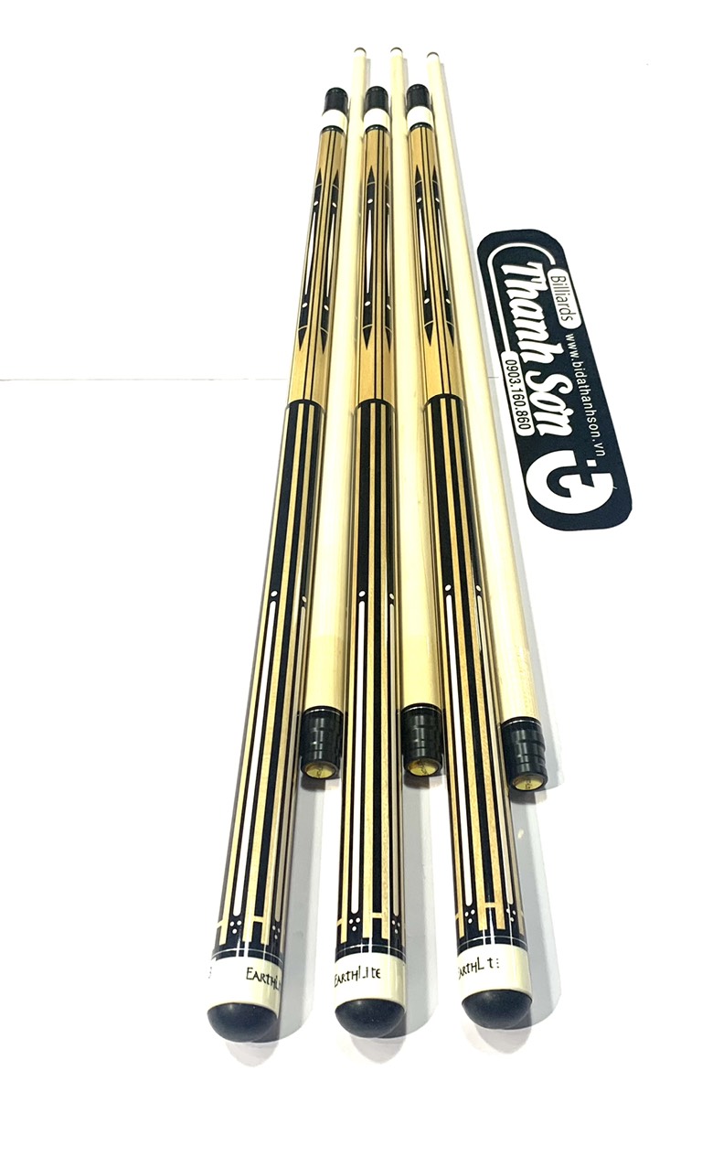 Combo cơ bida  Earthlite  cao cấp 3c ( tặng bao cơ+ bao tay)