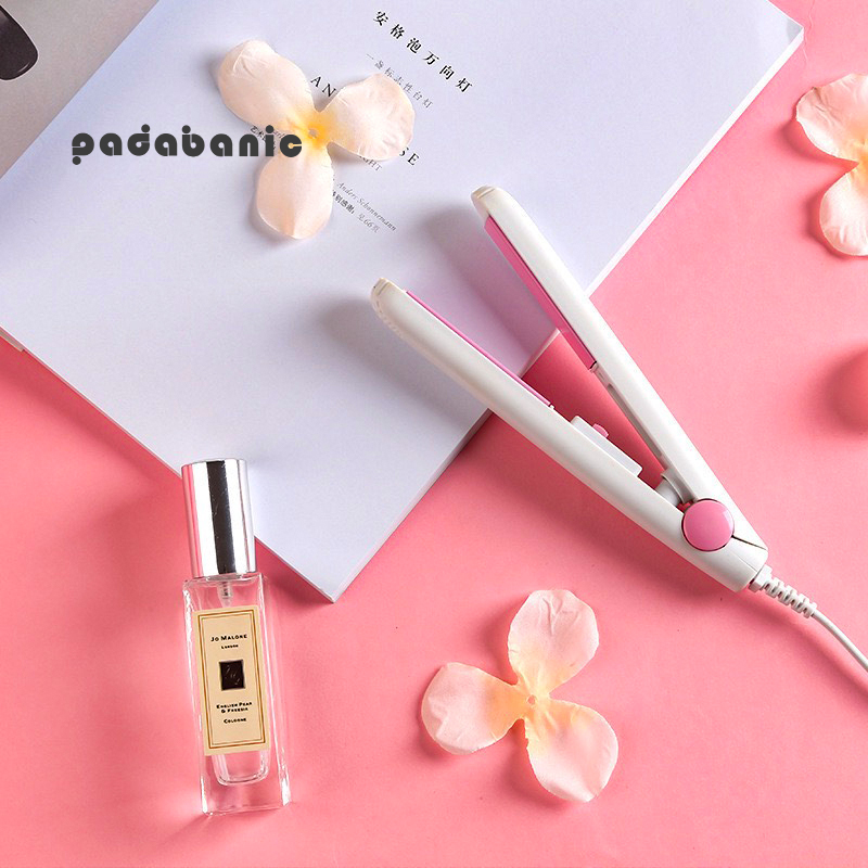 Máy Uốn Duỗi Tóc mini Padabanic máy ép tóc mini máy làm tóc mini 2in1 máy duỗi tóc mini