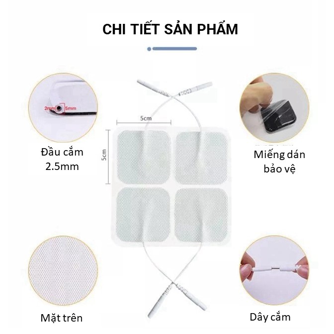 Miếng dán điện xung Dr.Ho kích thước 50x50cm (1 cặp)