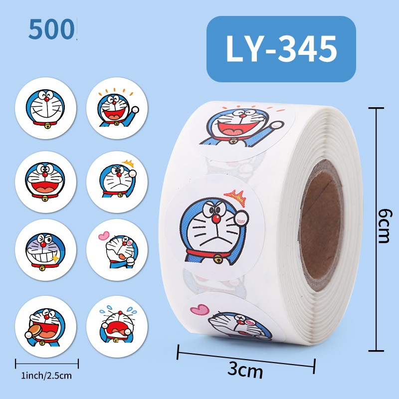 Cuộn 500 miếng tem icon , thanks you PK045