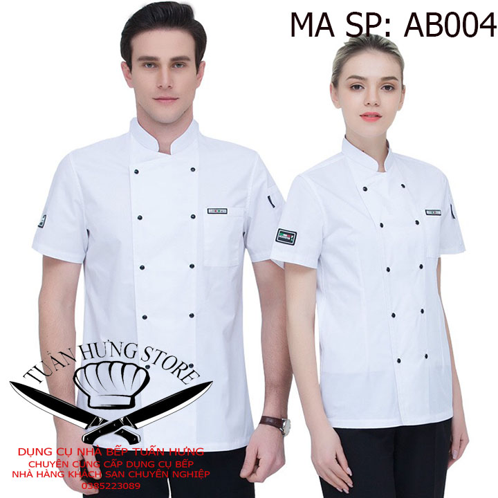 áo bếp,đồng phục bếp ab004