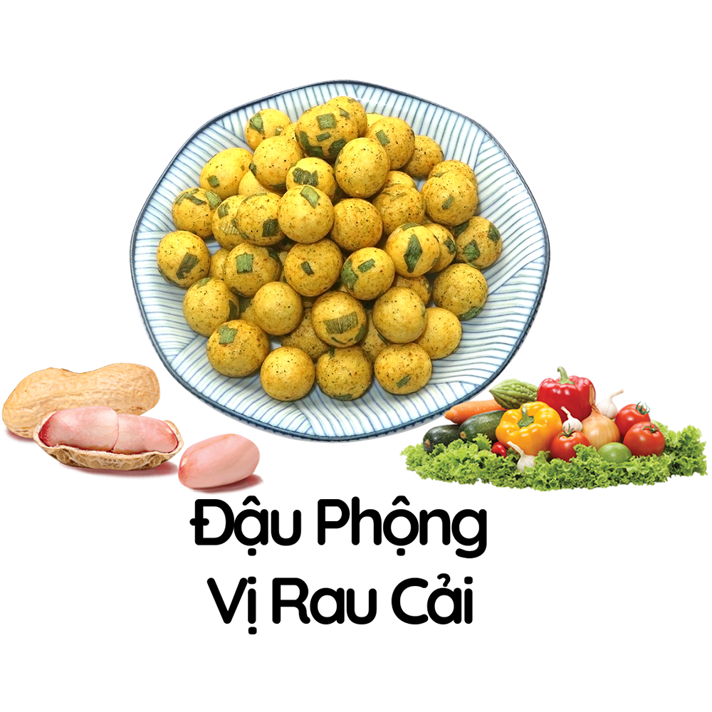Đậu Phộng vị rau cải Tân Tân (190g/hũ)