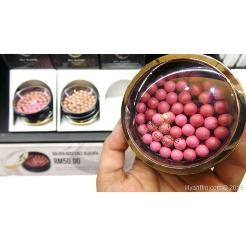 PHẤN MÁ HỒNG NGỌC TRAI GOLDEN ROSE BALL BLUSHER ( DẠNG VIÊN )