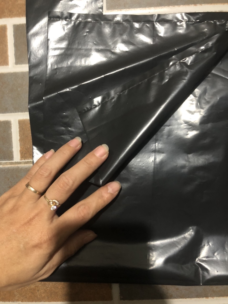 [1kg/size] túi nilon đen bóng dai, túi đựng rác 2 quai