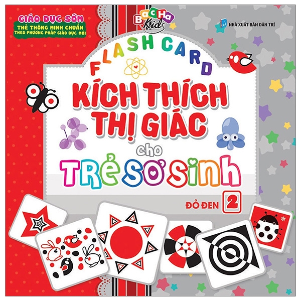 Fahasa - Flashcard Kích Thích Thị Giác Cho Trẻ Sơ Sinh 2 - Đỏ Đen (Tái Bản 2019)