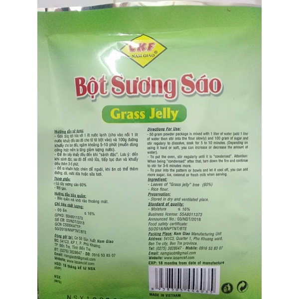 bột sương sáo đen nam giao KCF(50gram)