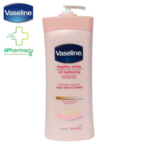 Sữa dưỡng thể Vaseline Healthy White UV Lightening Body Lotion 725ml cao cấp