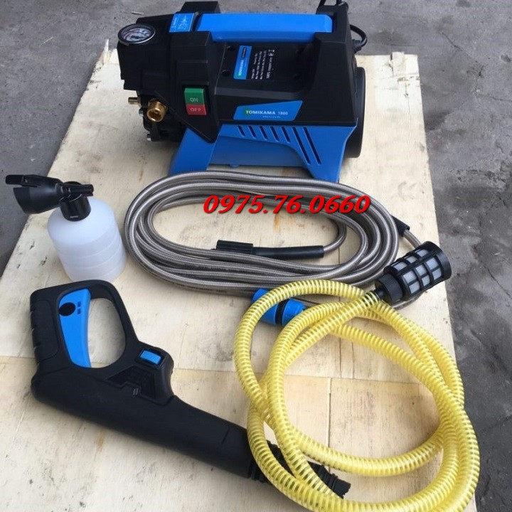 [HCM]Máy rửa xe gia đình - Máy rửa xe Tomikama 1800