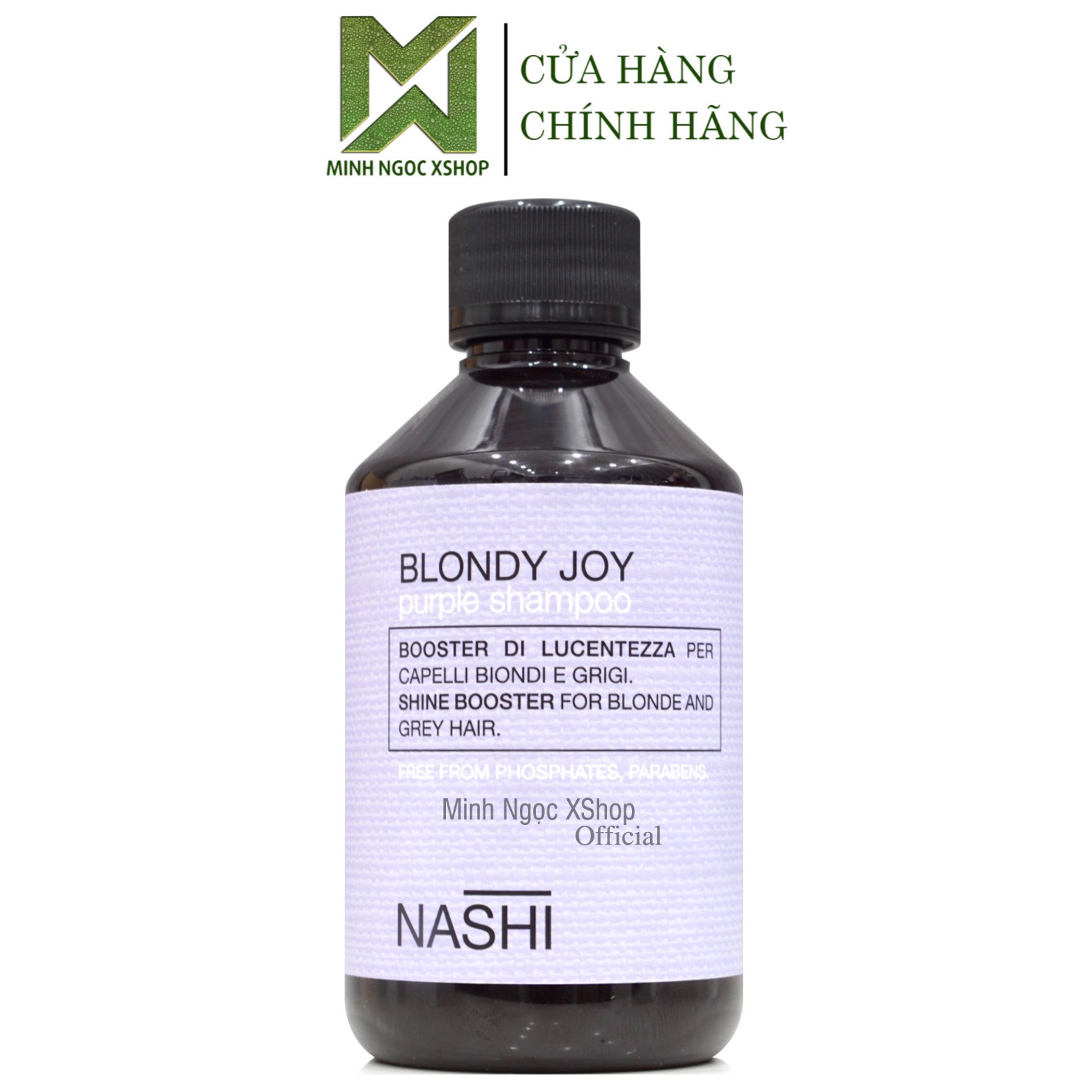 Dầu gội tím khử vàng Nashi Argan Blondy Joy 250ML