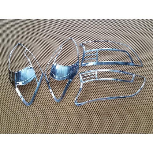 Ốp viền đèn pha hậu xi mạ crom xe toyota vios 2008-2009-2010-2011-2012-2013 hàng dày