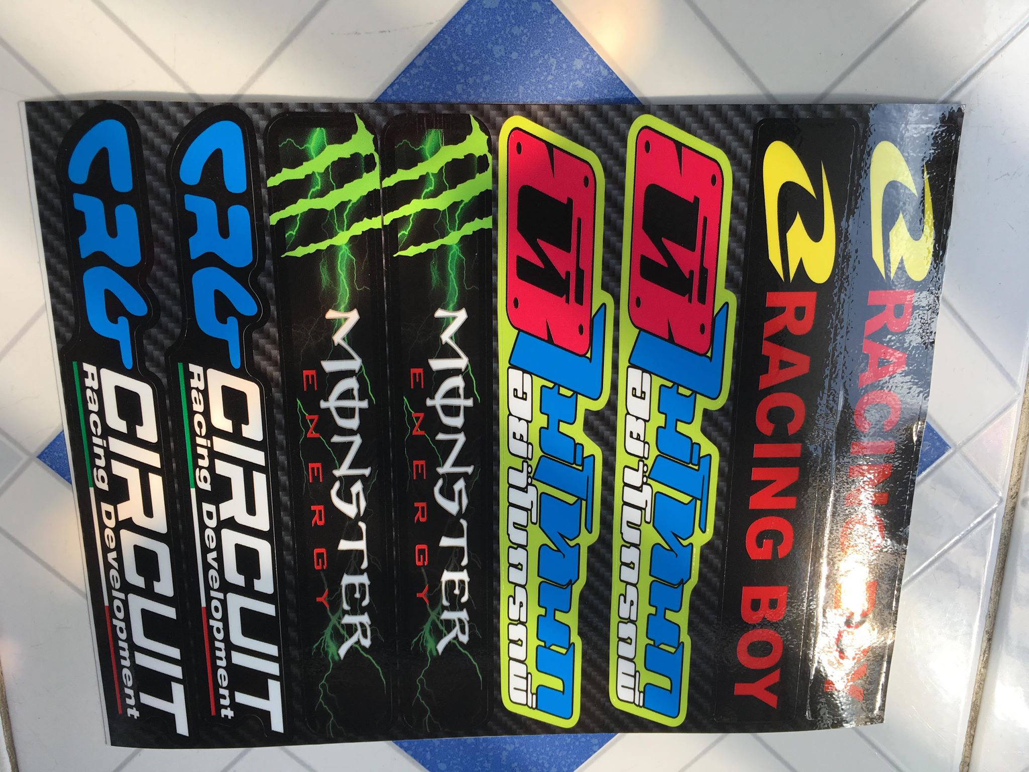 [HCM]Sét tem dán phuộc dán gắp racing boy chữ thái