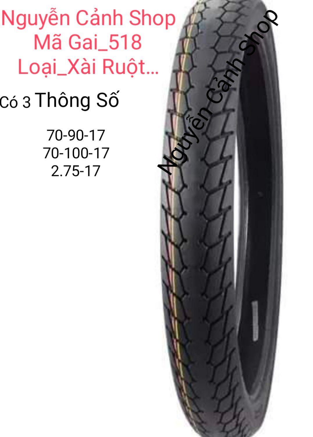 Vỏ Lốp xe wave dream future-CHEETAH-CMI-Camel-Mã Gai 518 xài ruột