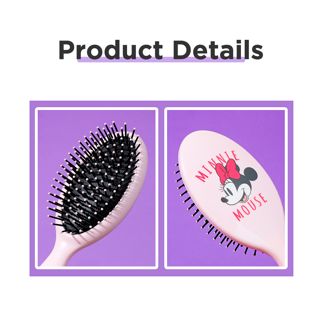 Lược chải tóc Minnie Mouse Collection Miniso Cartoon Pattern Hair Brush