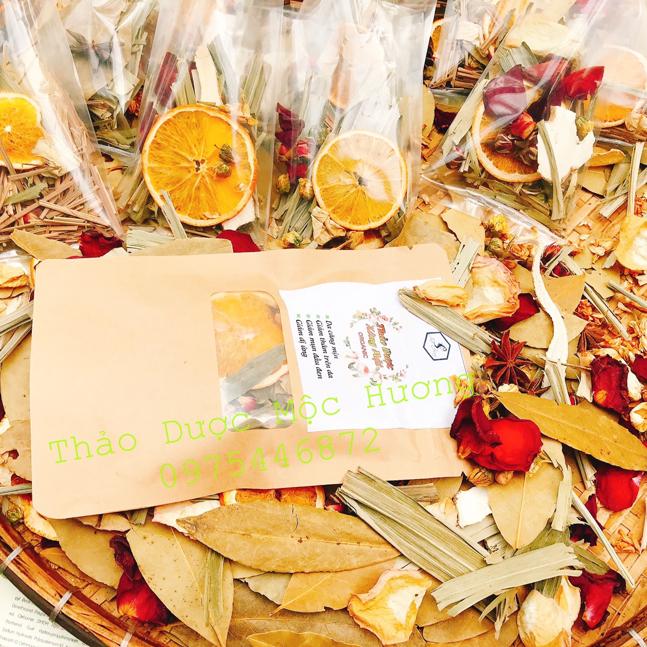 [GÓI DÙNG THỬ] - XÔNG MẶT THẢO DƯỢC ORGANIC - MỘC HƯƠNG