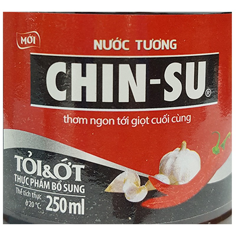 Nước tương Chinsu tỏi ớt chai 250ml